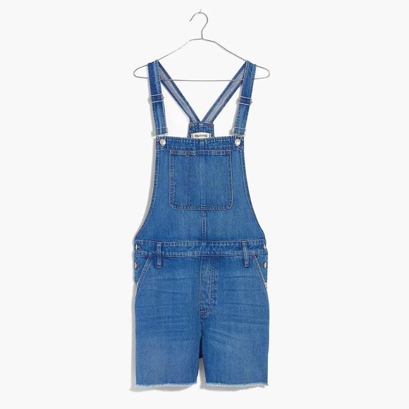 Madewell Short Overalls Shorteralls - Picture 4 of 11